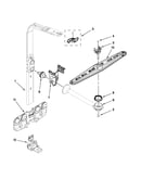 Upper wash and rinse parts