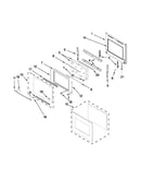 Lower oven door