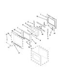 Upper oven door