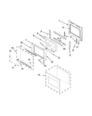 Lower oven door