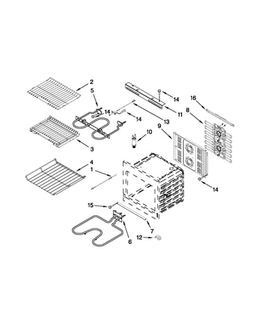 Internal oven parts