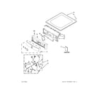Maytag MED8000AG0 top and console parts diagram