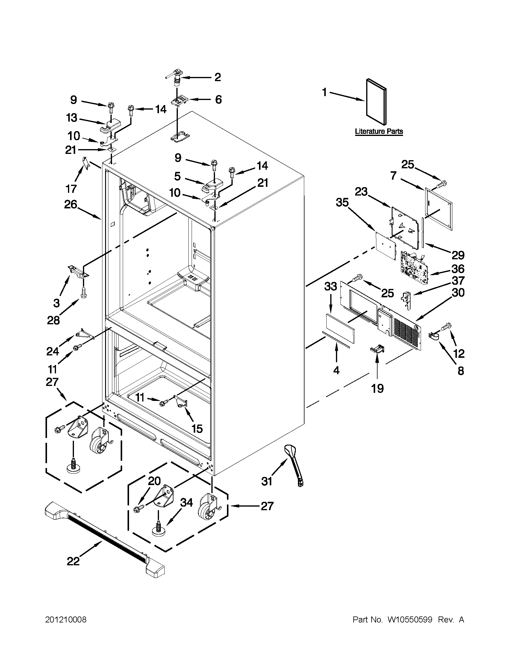 Cabinet parts