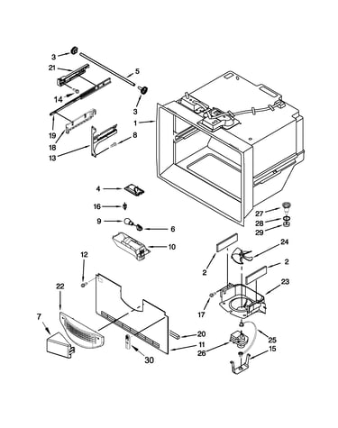 Freezer liner parts