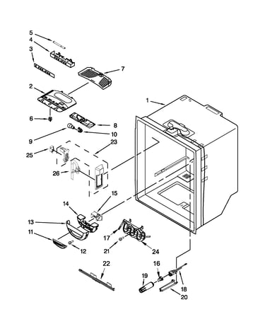 Refrigerator liner parts