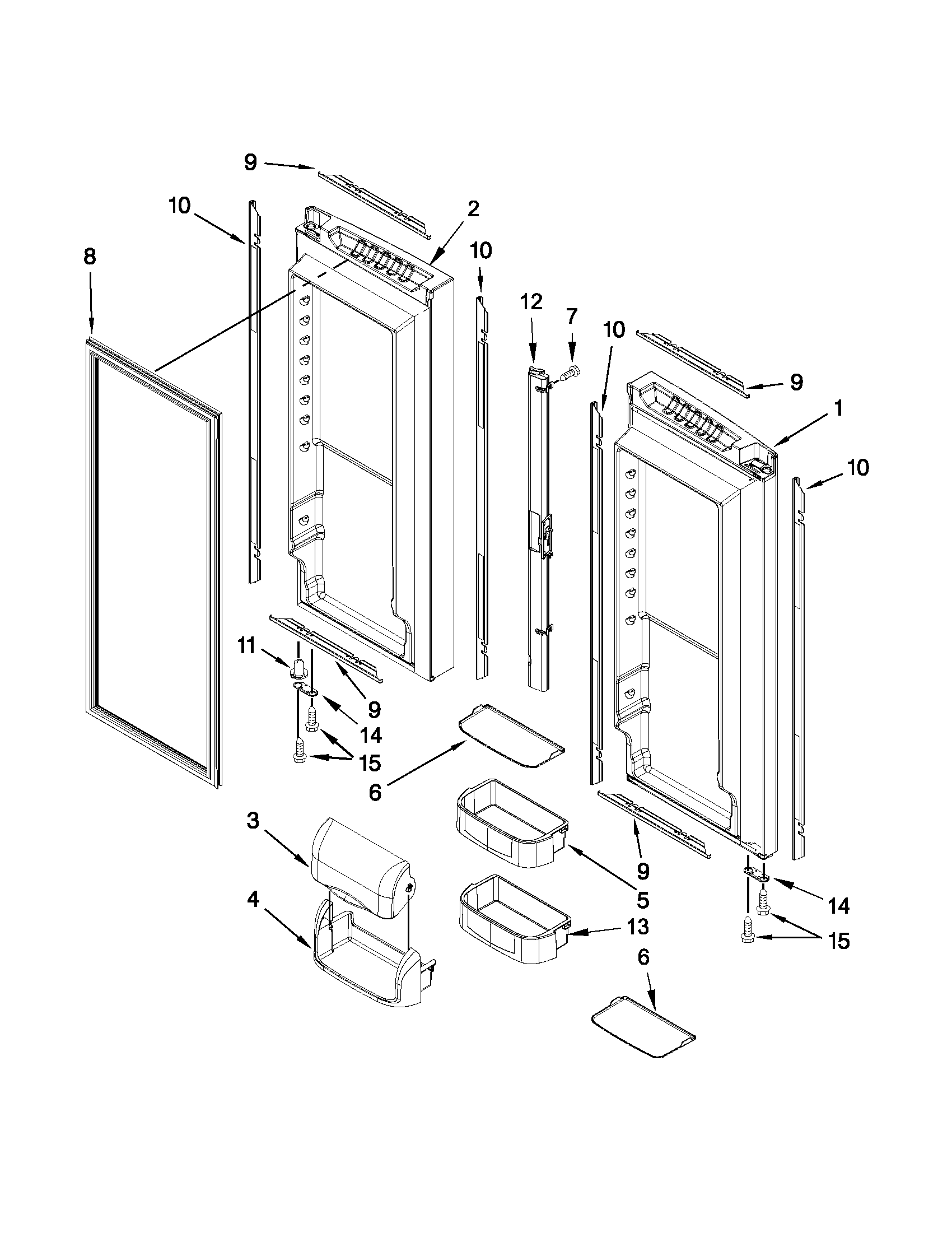 Refrigerator door