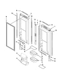Refrigerator door