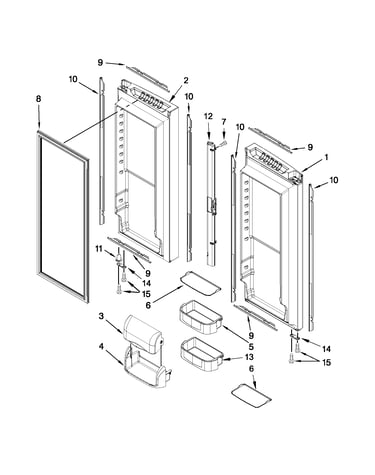 Refrigerator door