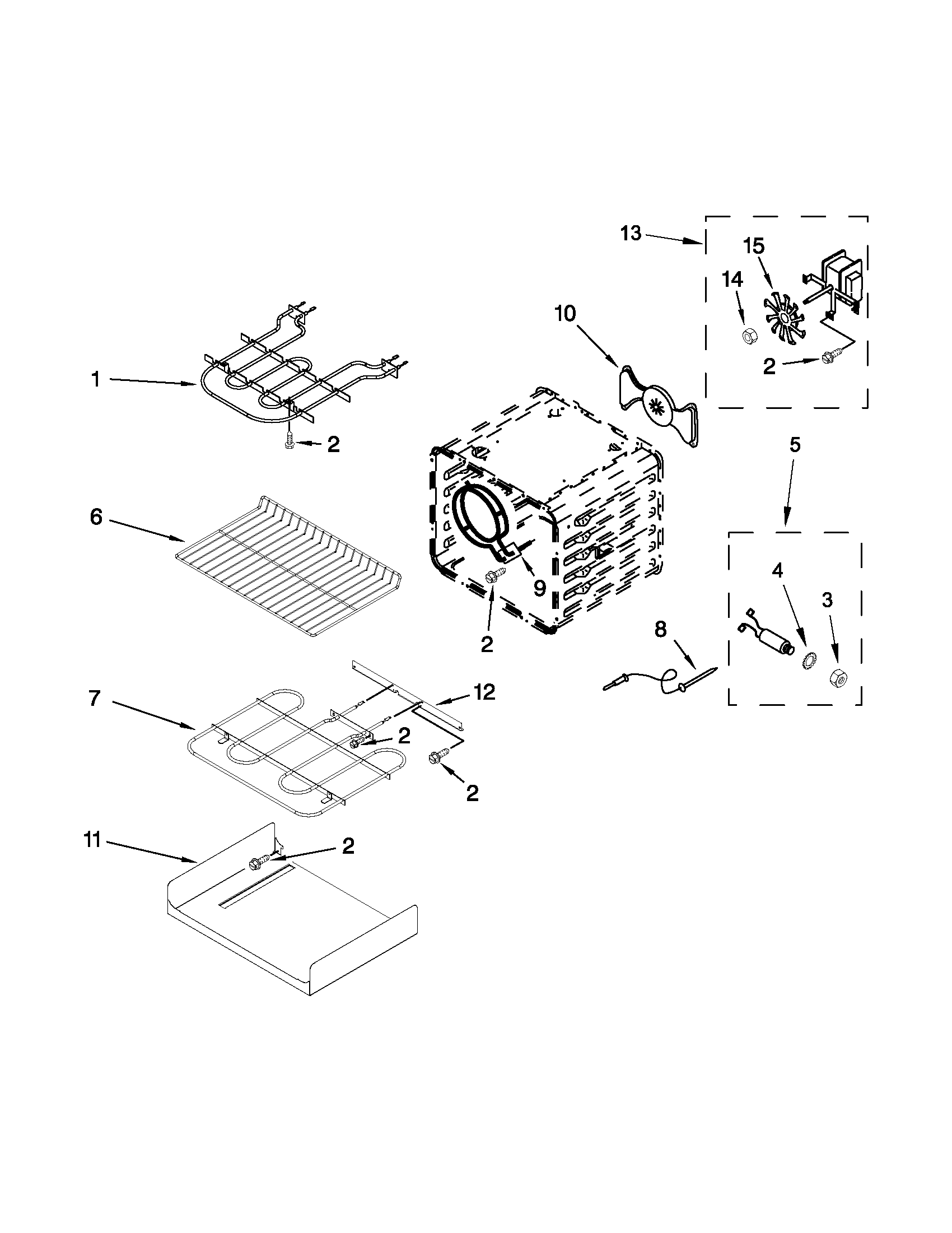 Internal oven parts