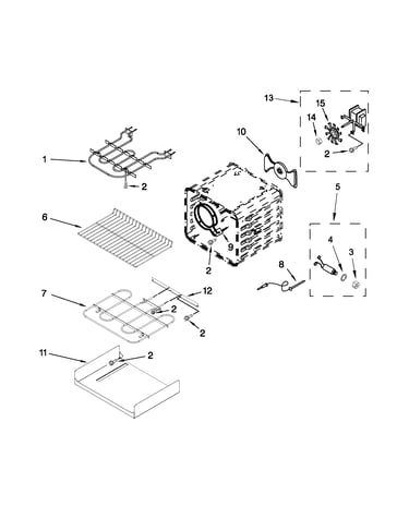 Internal oven parts