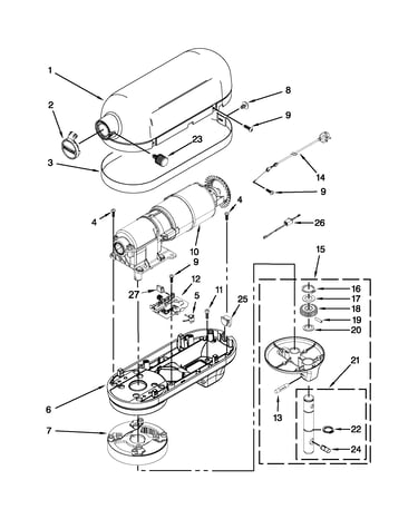 Case, gearing and planetary unit