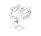 Whirlpool 7MWTW1605AW1 controls and water inlet parts diagram