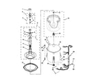 Whirlpool 7MWTW1604AW1 basket and tub parts diagram