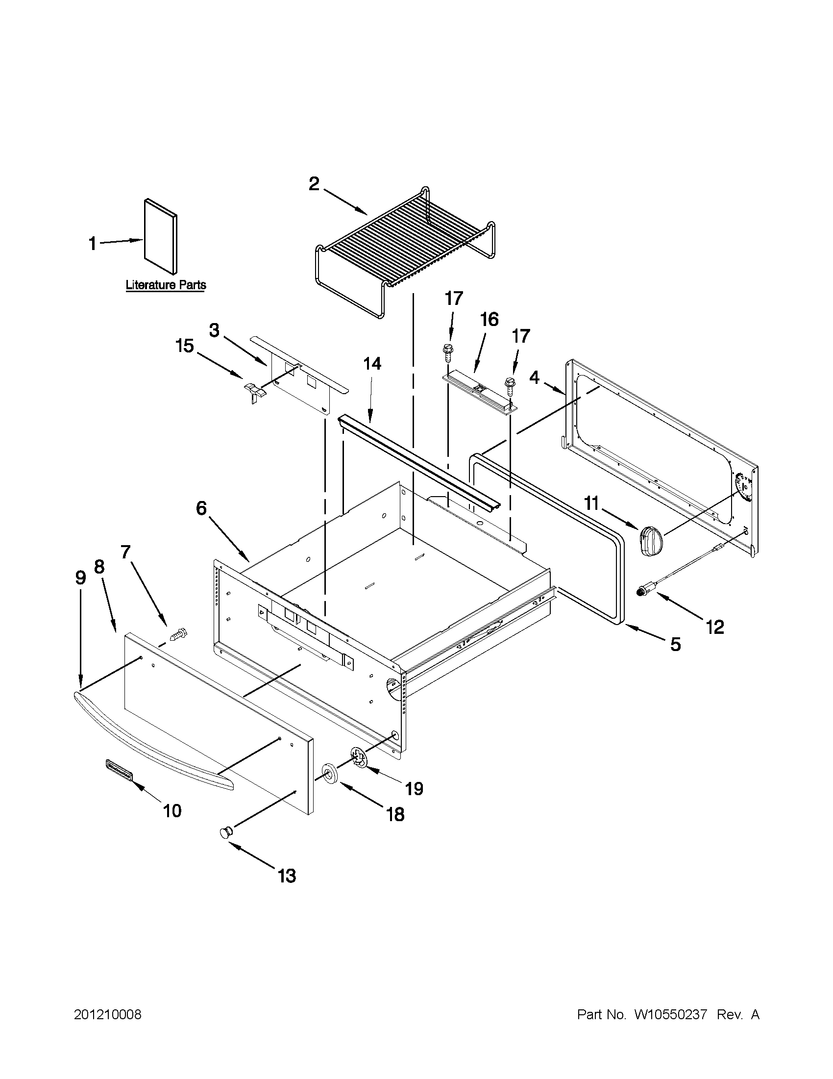 CONTROL PANEL & DRAWER PARTS