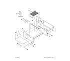 KitchenAid KEWS145SSS04 control panel & drawer parts diagram