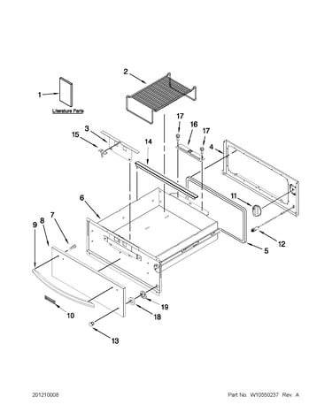 Control panel & drawer parts