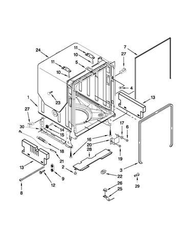 Tub and frame parts