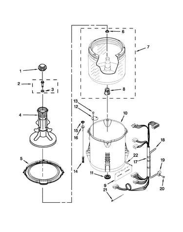 Basket and tub parts