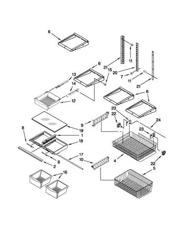 Shelf parts