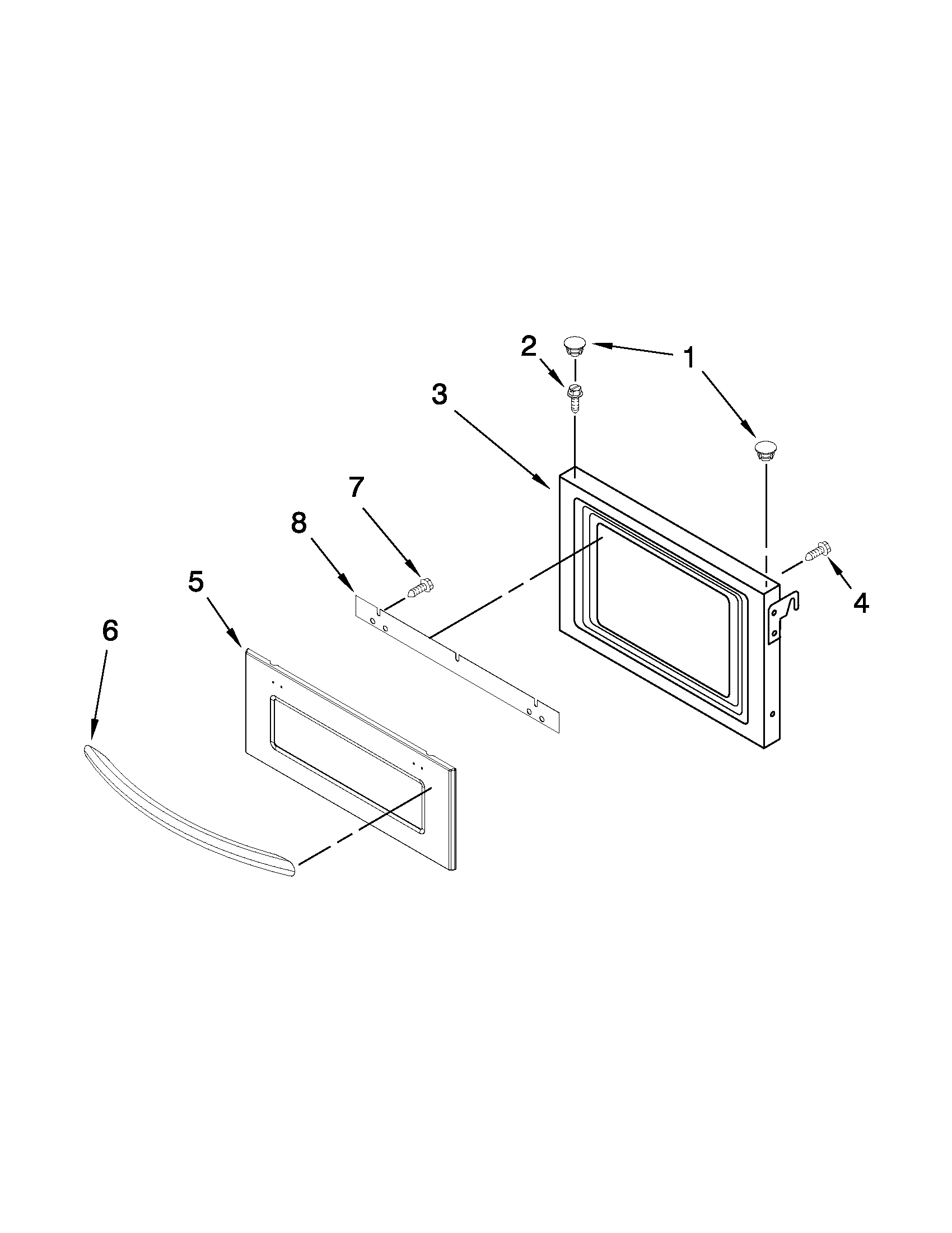 MICROWAVE DOOR