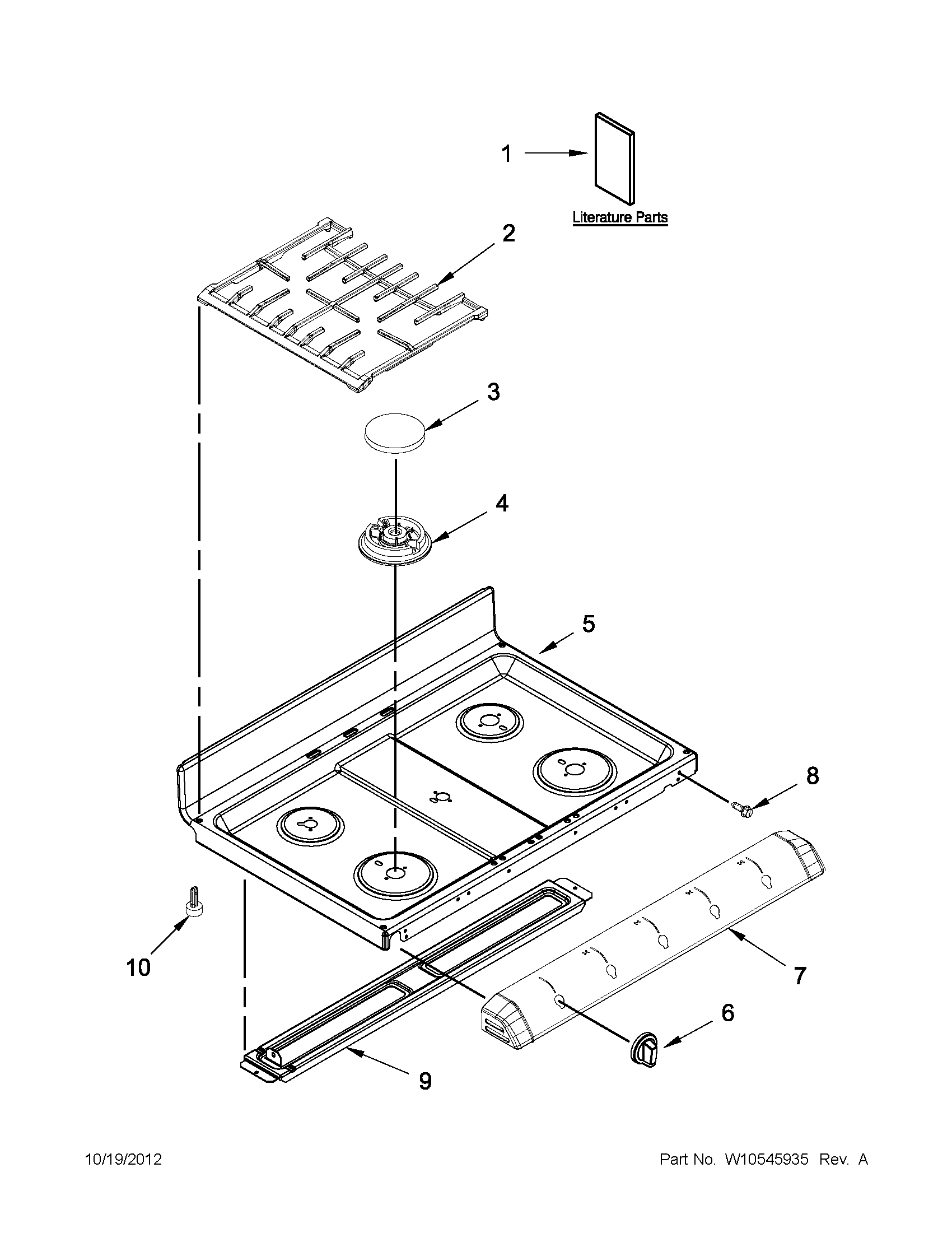 Cooktop parts