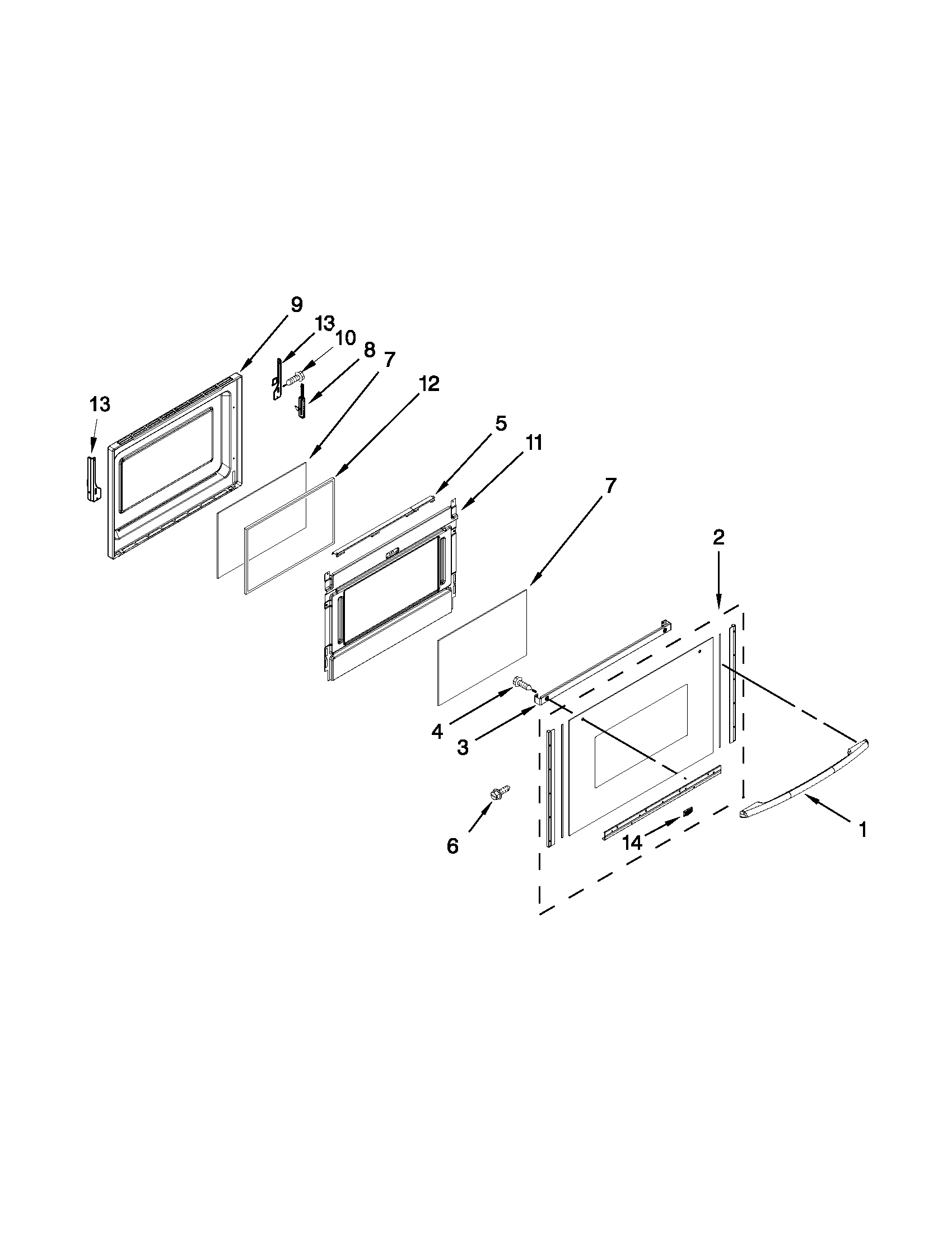 Lower door parts