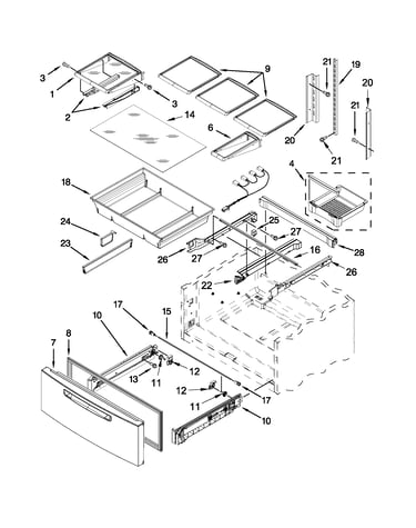 Shelf parts