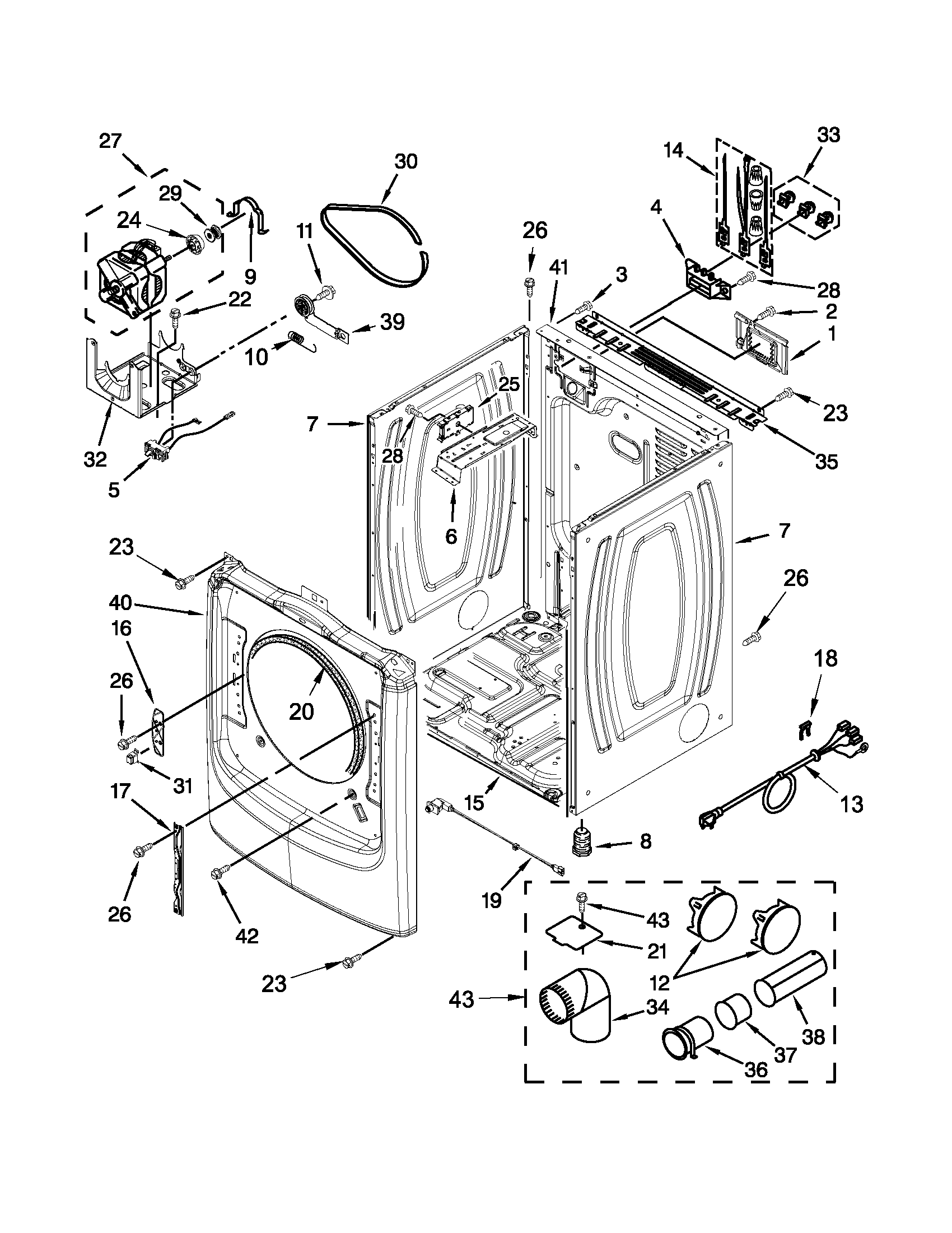 Cabinet parts