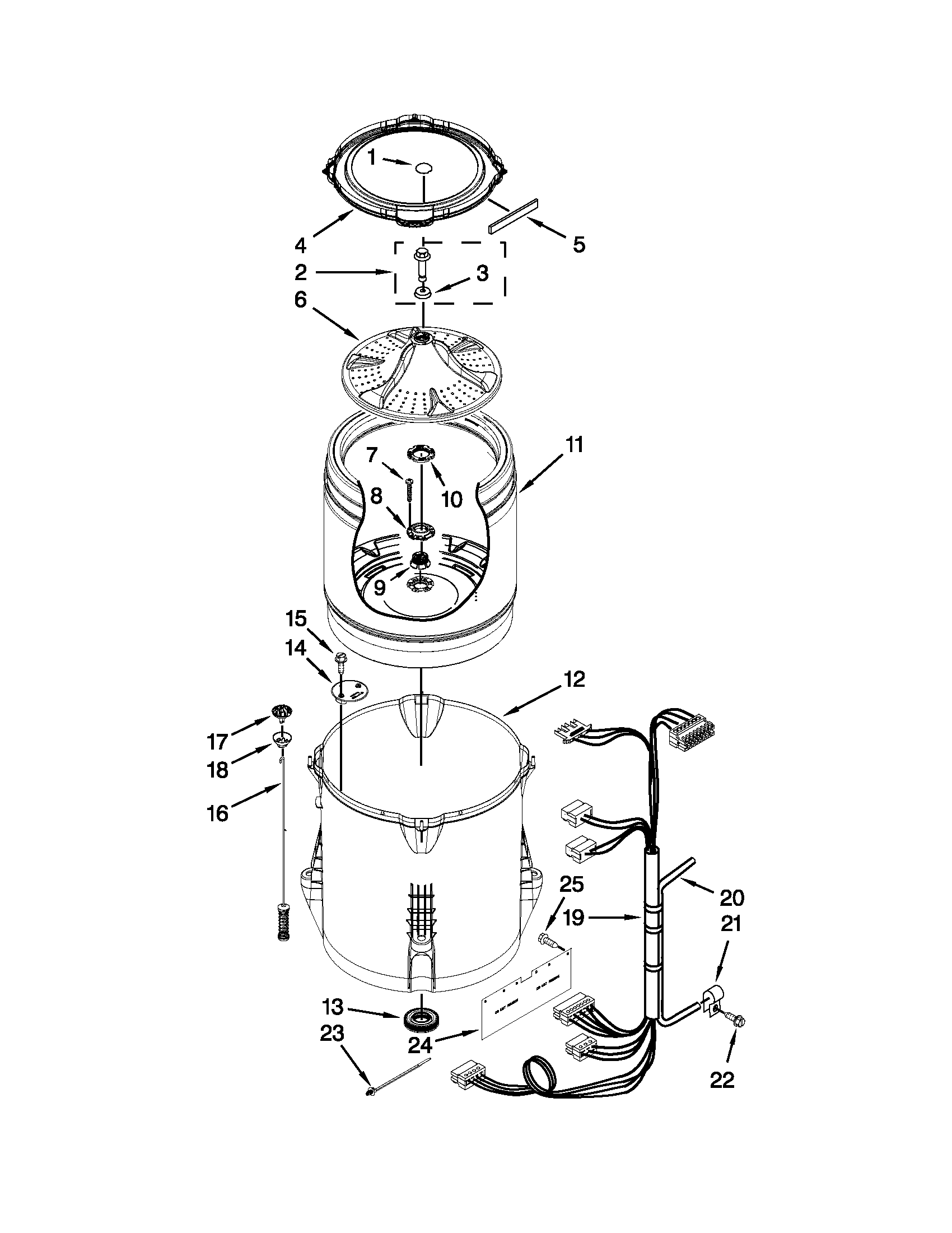 Basket and tub parts