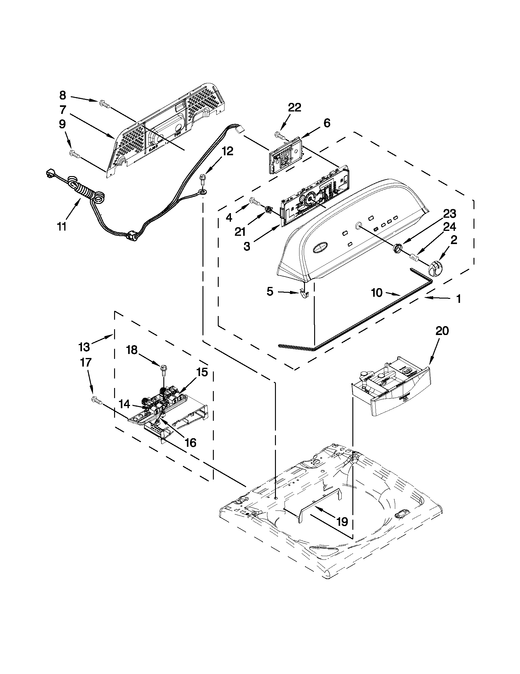 Console and dispenser parts