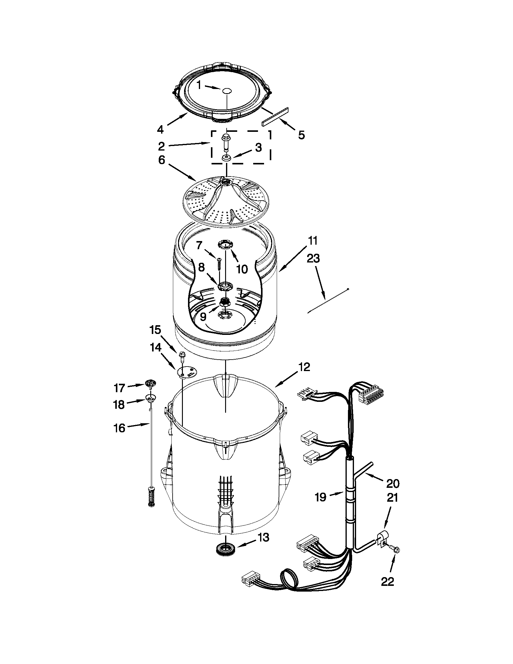 Basket and tub parts
