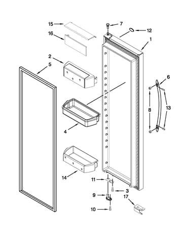 Refrigerator door parts
