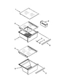 Refrigerator shelf parts