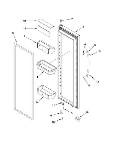Refrigerator door