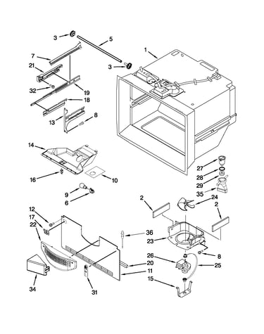 Freezer liner parts