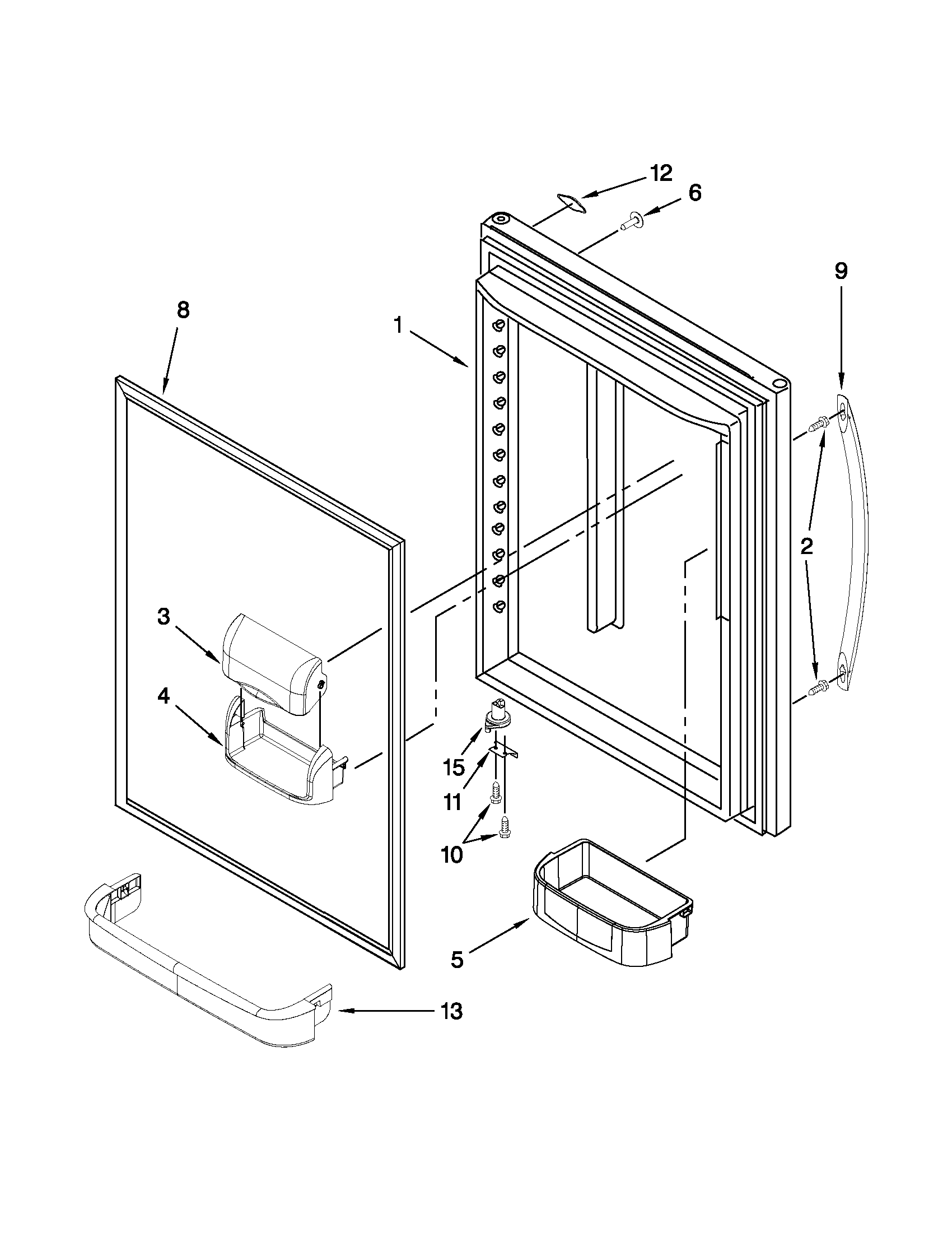 Refrigerator door