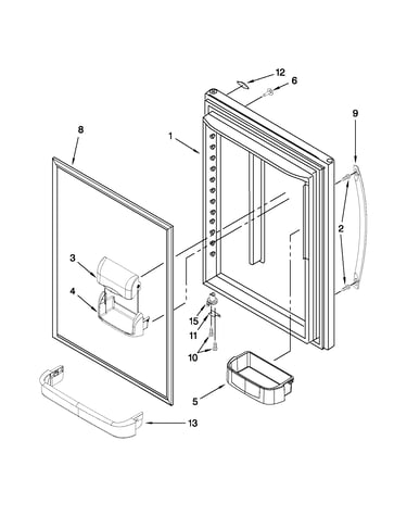 Refrigerator door