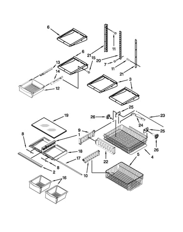 Shelf parts