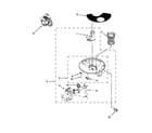 Whirlpool WDP350PAAW0 pump and motor parts diagram