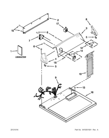 Top and console parts