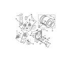 Whirlpool WED4890XQ2 bulkhead parts diagram