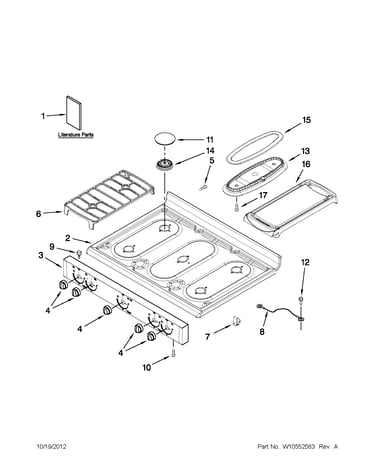 Cooktop parts