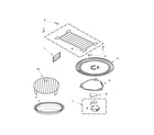 Whirlpool WMH76718AW0 turntable parts diagram