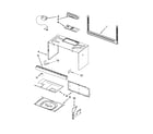 Whirlpool WMH76718AS0 cabinet and installation parts diagram