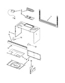 Cabinet and installation parts