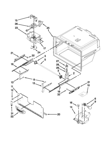 Freezer liner parts
