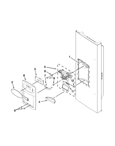 Dispenser front parts