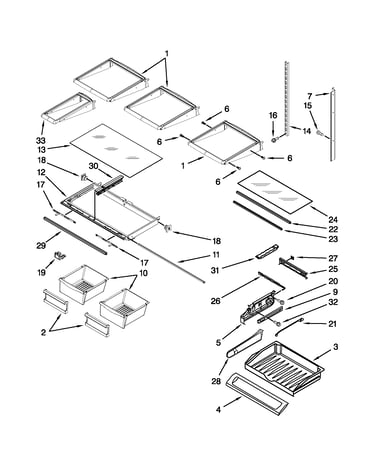 Shelf parts