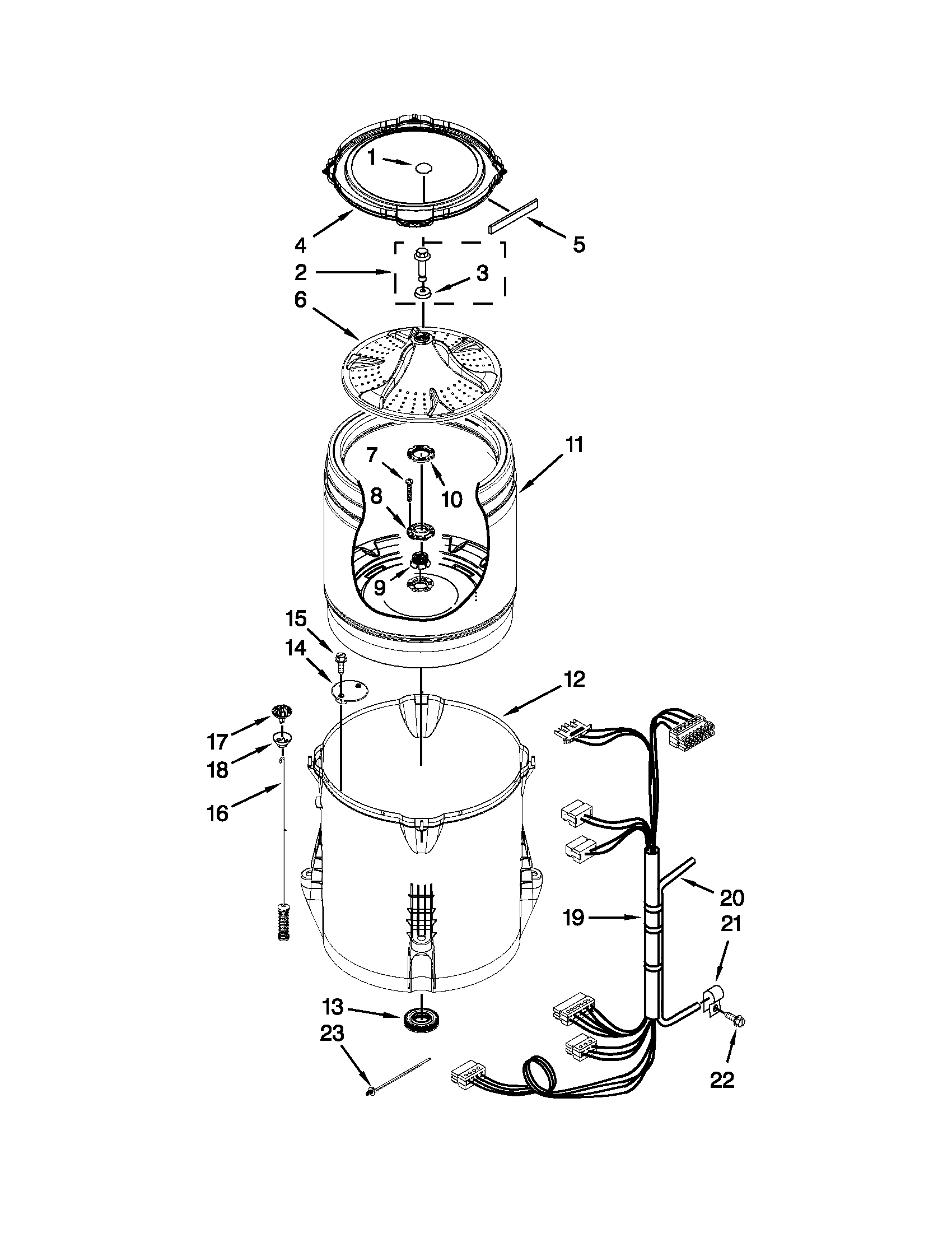 Basket and tub parts