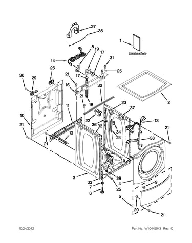 Top and cabinet parts